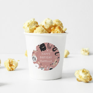 Mystical Crystal Fortune Teller Birthday Party Runder Aufkleber