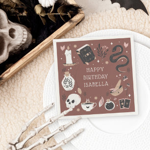 Mystical Crystal Fortune Teller Birthday Party Serviette