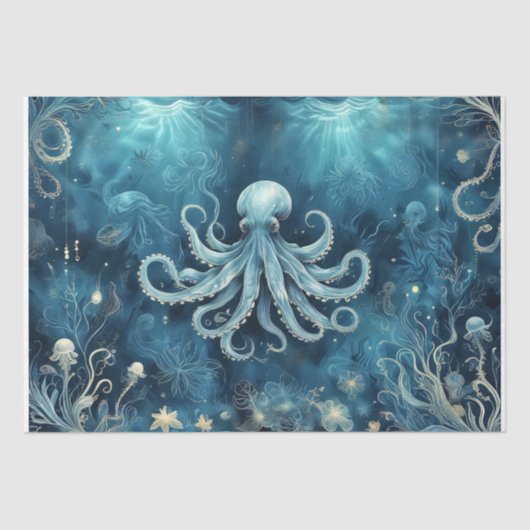 Mystical Deep Sea Dreamscape Seidenpapier (Vorderseite)