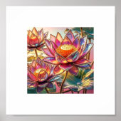 "Mystical Desert Mirage - Surreal Camel Caravan" Poster (Vorne)