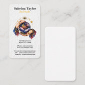 Mystical design with crystal ball visitenkarte (Vorne/Hinten)