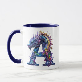 Mystical Dragon Alphabet - Buchstabe A Tasse