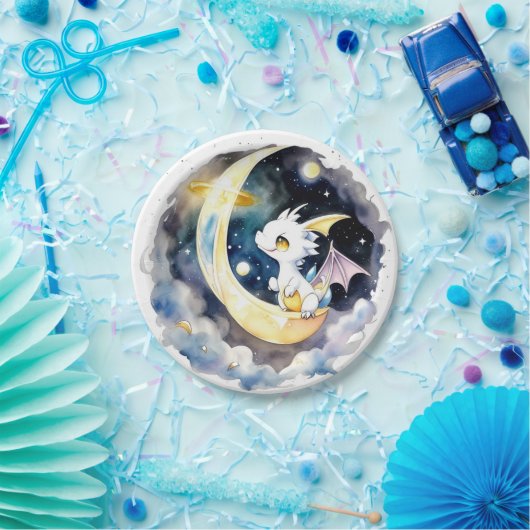 Mystical Dragon Baby Dusche Pappteller (Party)