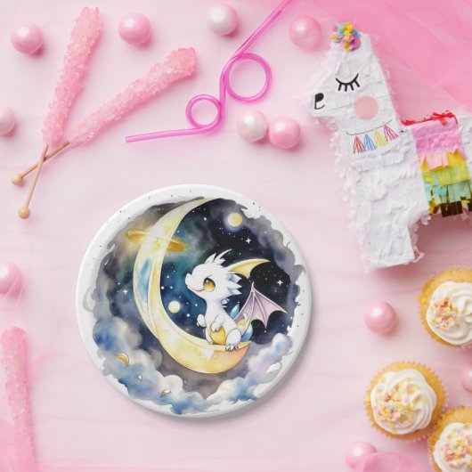 Mystical Dragon Baby Dusche Pappteller (Party)