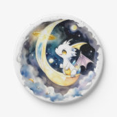 Mystical Dragon Baby Dusche Pappteller (Vorderseite)