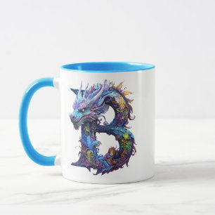 Mystical Dragon - Buchstabe B Tasse