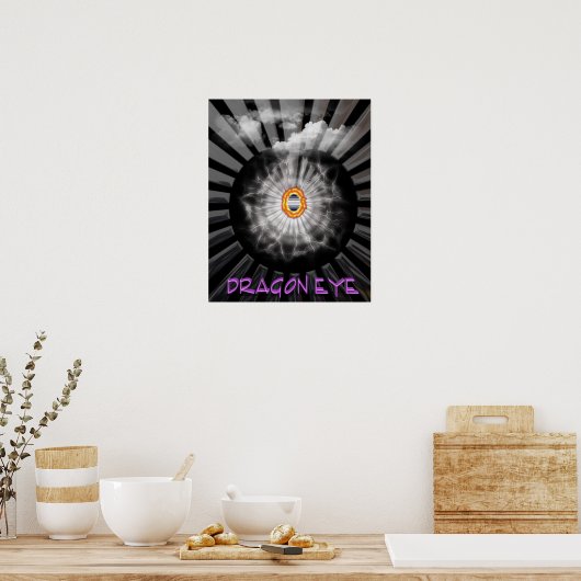 Mystical Dragon Eye Poster (Küche)