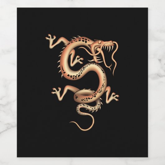 Mystical Dragon Weinetikett (Einzelnes Label)