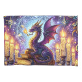 Mystical Dragon Wizard Books Kissenbezug (Vorderseite)