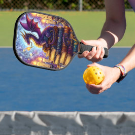 Mystical Dragon Wizard Books Pickleball Schläger