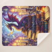 Mystical Dragon Wizard Books Sherpadecke (Vorderseite (Horizontal))