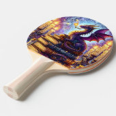 Mystical Dragon Wizard Books Tischtennis Schläger (Vorderseite)