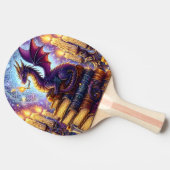 Mystical Dragon Wizard Books Tischtennis Schläger (Seitenansicht)