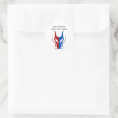 Mystical Dragoon Fantasy Runder Aufkleber (Tasche)