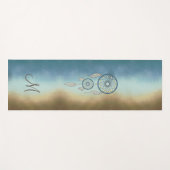 Mystical Dream Catcher Monogram Yogmata Yogamatte (Vorderseite (Horizontal))