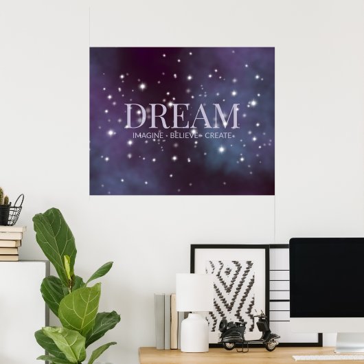 Mystical Dream Dusty Violet Poster (Heimbüro)