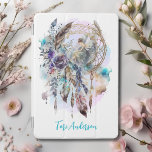 Mystical Dreamcatcher Fairy iPad Mini Hülle<br><div class="desc">Dieses mystische iPad Cover hat einen bezaubernden Träumer mit einer hübschen Fee, Blume, Federn und zartem Blattwerk. Personalisiert mit Ihrem Namen, dieser magische Fall wird sicher eine beruhigende Atmosphäre für Ihr iPad haben. Sie können die Schriftart- und Textfarbe ändern, wenn Sie möchten, indem Sie auf "Bearbeiten mit dem Entwurfswerkzeug" klicken....</div>