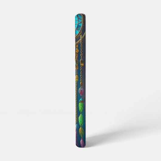 Mystical Dreamcatcher in Window Lila Green Samsung Galaxy Hülle (Linke Seite)