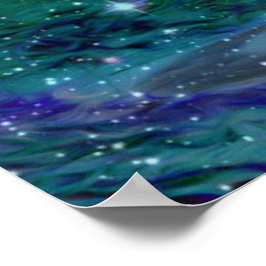 Mystical Dreamy Abstrakt Forest Poster (Ecke)