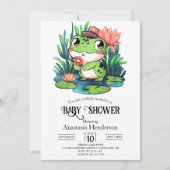 Mystical Dreamy Frog Baby Shower Einladung (Vorderseite)
