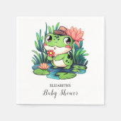 Mystical Dreamy Frog Baby Shower Serviette (Vorderseite)