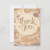 Mystical Dreamy Starry Celestial Dankeskarte (Vorderseite)