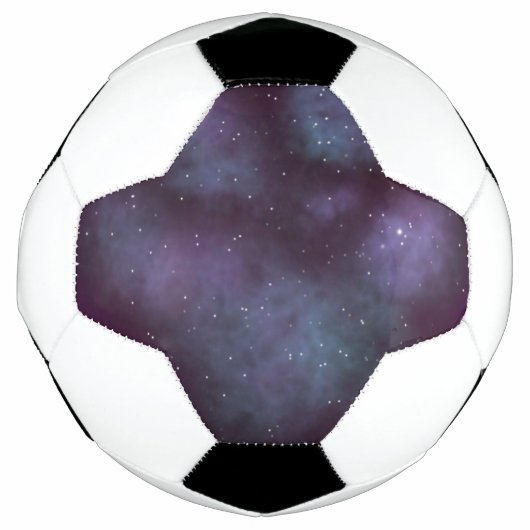 Mystical Dusty Violet Galaxy Fußball (Vorderseite)