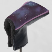 Mystical Dusty Violet Galaxy Golf Headcover (3/4 Vorderseite)