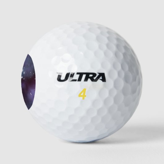 Mystical Dusty Violet Galaxy Golfball (Logo)