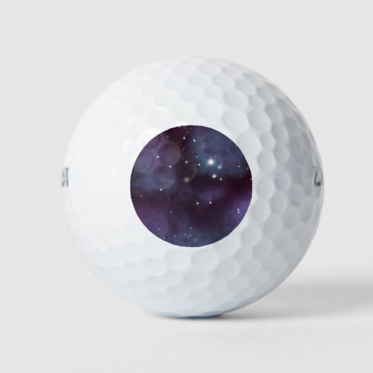 Mystical Dusty Violet Galaxy Golfball (Vorderseite)
