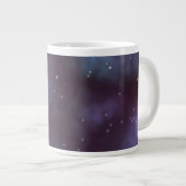 Mystical Dusty Violet Galaxy Jumbo-Tasse (Vorderseite Rechts)