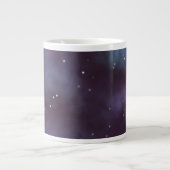 Mystical Dusty Violet Galaxy Jumbo-Tasse (Vorderseite)