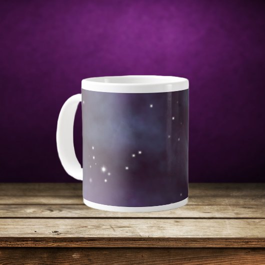 Mystical Dusty Violet Galaxy Jumbo-Tasse