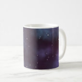 Mystical Dusty Violet Galaxy Kaffeetasse (VorderseiteRechts)