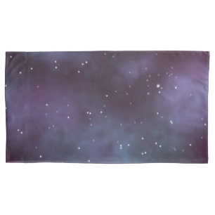 Mystical Dusty Violet Galaxy Kissenbezug