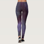Mystical Dusty Violet Galaxy Leggings (Rückseite)