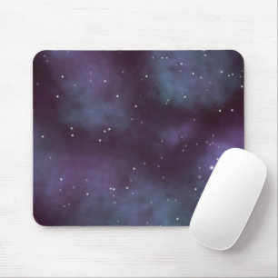 Mystical Dusty Violet Galaxy Mousepad