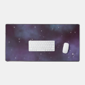 Mystical Dusty Violet Galaxy Schreibtischunterlage (Tastatur & Maus)