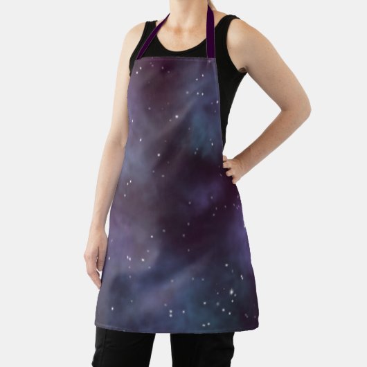 Mystical Dusty Violet Galaxy Schürze (InSitu)
