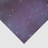 Mystical Dusty Violet Galaxy Seidenpapier (Detail)
