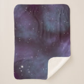 Mystical Dusty Violet Galaxy Sherpadecke (Vorderseite)