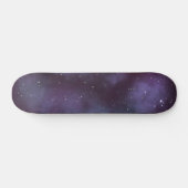 Mystical Dusty Violet Galaxy Skateboard (Horizontal)