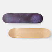 Mystical Dusty Violet Galaxy Skateboard (Horizontal)