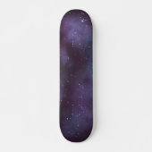 Mystical Dusty Violet Galaxy Skateboard (Vorne)