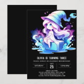 Mystical Elegant Wizard Geburtstag Einladung (Vorne/Hinten)