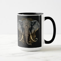 Mystical Elephant Watercolor-Tasse