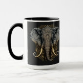 Mystical Elephant Watercolor-Tasse Tasse (Links)