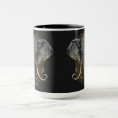 Mystical Elephant Watercolor-Tasse Tasse (Zentrum)