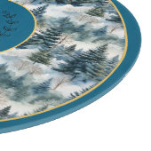 Mystical Evergreen Forest Cutting Board Schneidebrett (Ecke)
