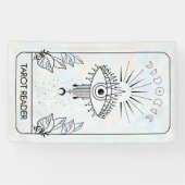 Mystical Evil Eye Celestial Tarot Holographic Banner (Horizontal)